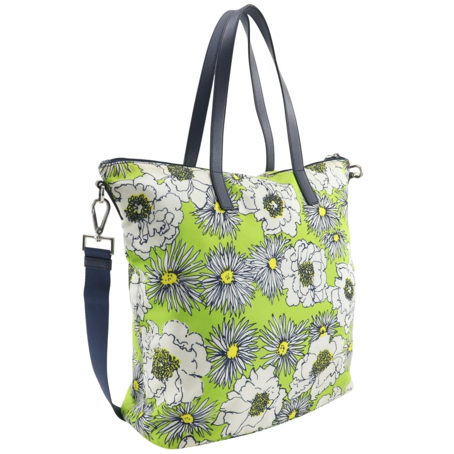Prada 2-Way Shoulder Nylon Yellow Green LadyTote Bag — view 3