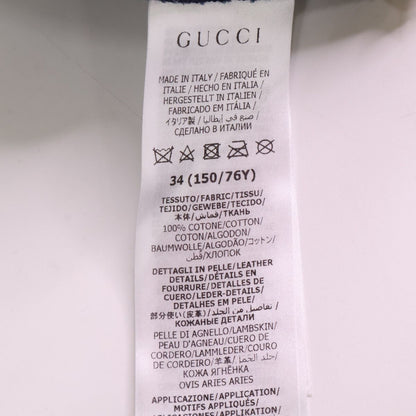 Gucci GG Denim Leather Trim Square Patch Belted 34 Jacket — view 7