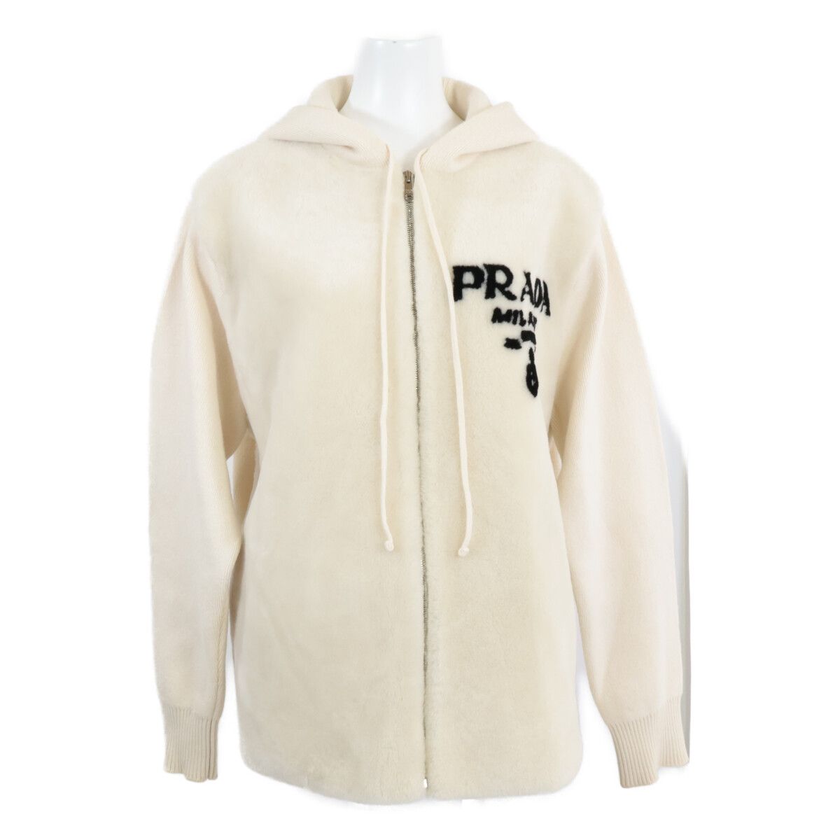 Prada Oversize Interchangeable Ring Logo Hoodie 38