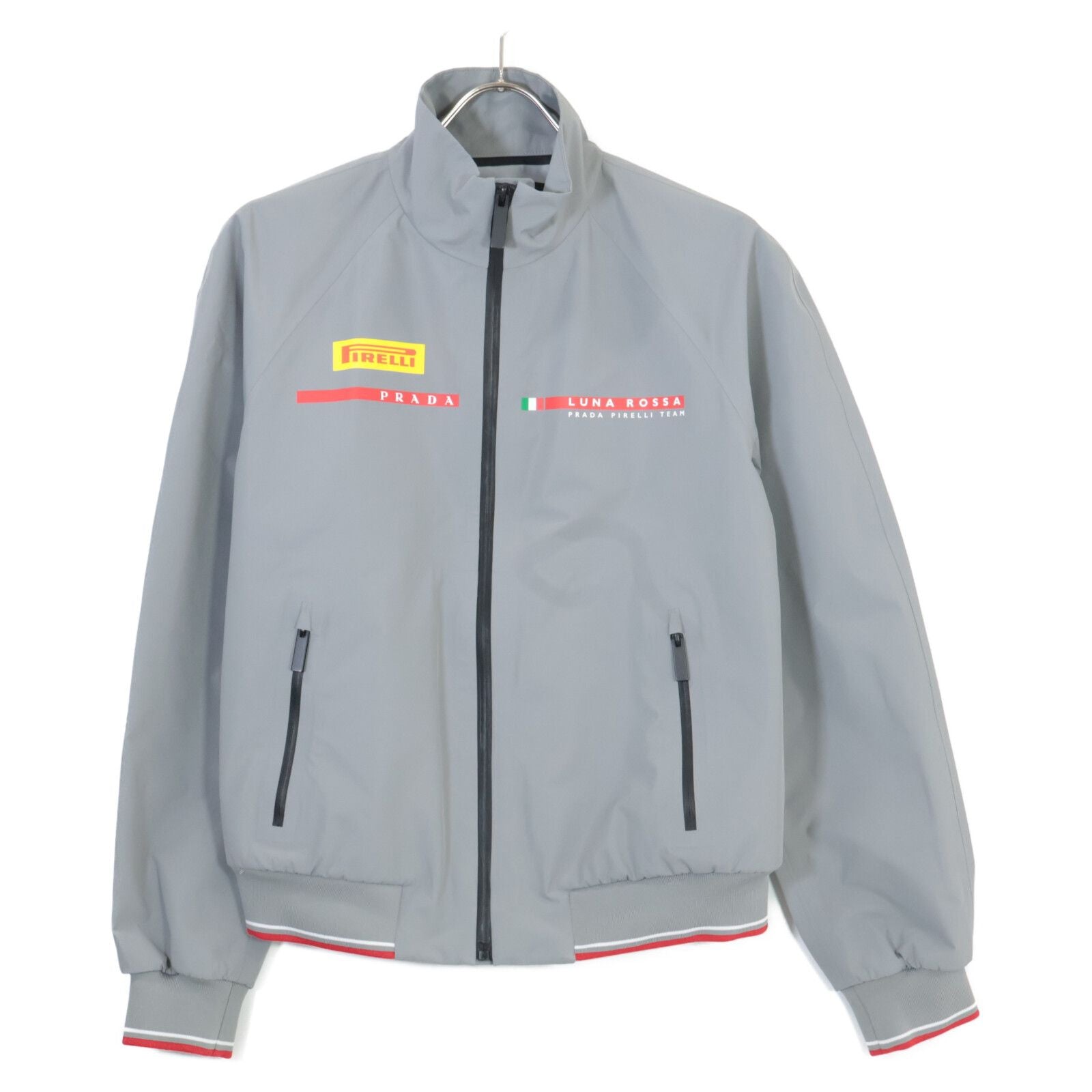 Prada Luna Rossa Gray Soft Shell Jacket 40