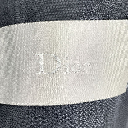 Dior Chris Van Ash Era Black Double Breasted Belted Trench Coat 44 — view 4