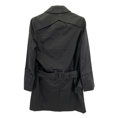 Dior Chris Van Ash Era Black Double Breasted Belted Trench Coat 44 — view 2