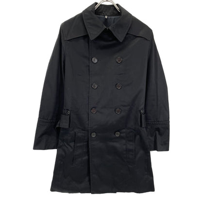 Dior Chris Van Ash Era Black Double Breasted Belted Trench Coat 44