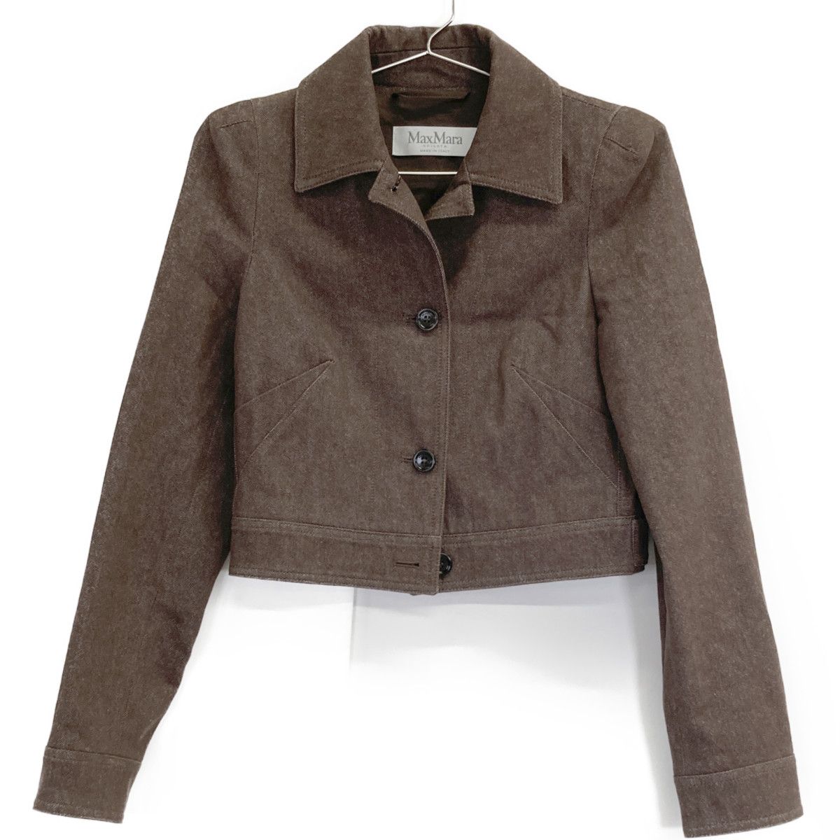 Max Mara Carpa Denim Short Jacket Pants Set — view 2