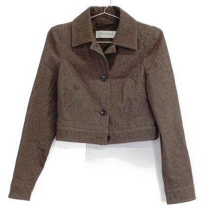 Max Mara Carpa Denim Short Jacket Pants Set — view 2