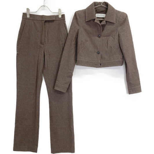 Max Mara Carpa Denim Short Jacket Pants Set