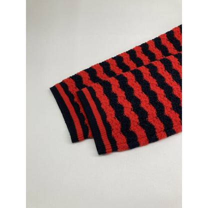 Gucci Red Cotton Wool Long Cardigan — view 8