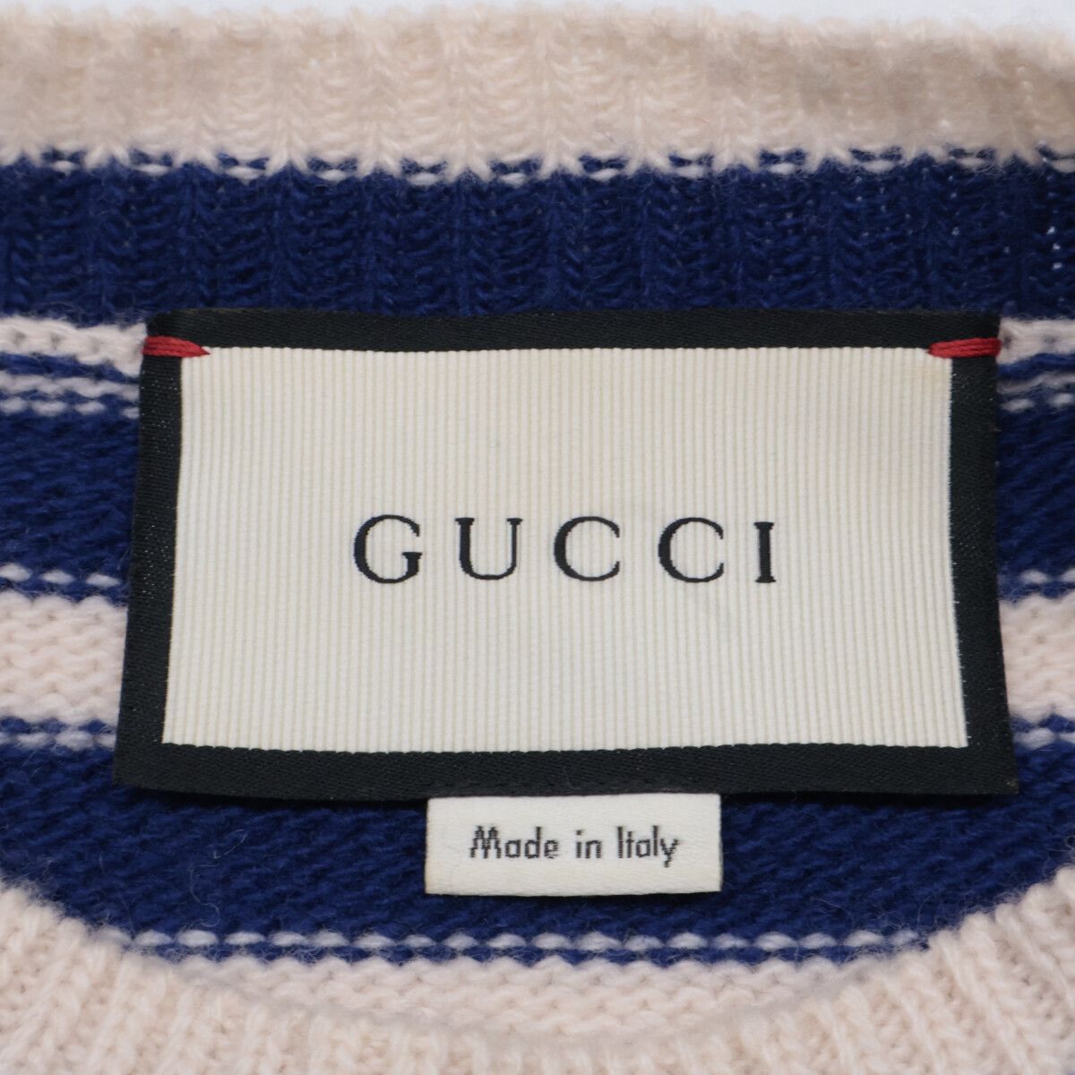Gucci Tiger Embroidery Border Knit XS Sweater — view 3
