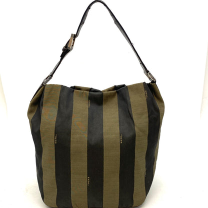 Fendi Pecan Pattern Bag Nylon Brown — view 2