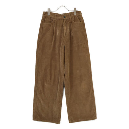 Miu Miu Back Logo Corduroy Wide Pants 38