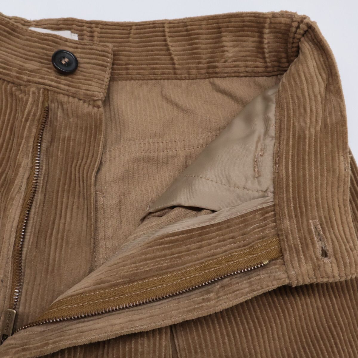 Miu Miu Back Logo Corduroy Wide Pants 38 — view 3