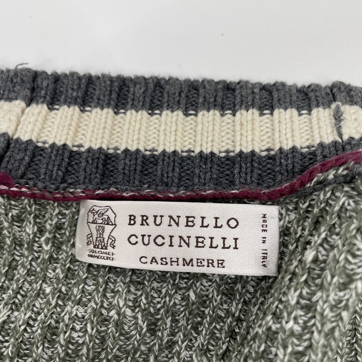 Brunello Cucinelli Green Cotton Cashmere Button Knit Cardigan 44 — view 4