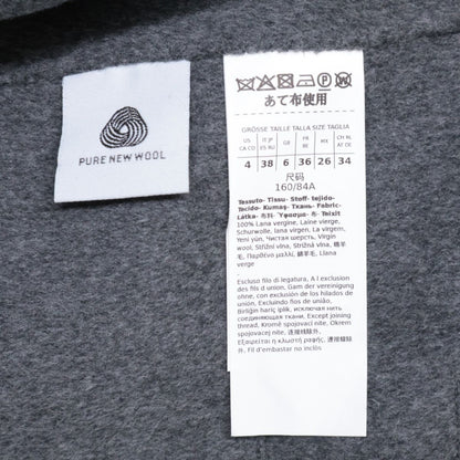 Max Mara Maxmara Gray Costanza Pure Wool Shirt Jacket 38 — view 5