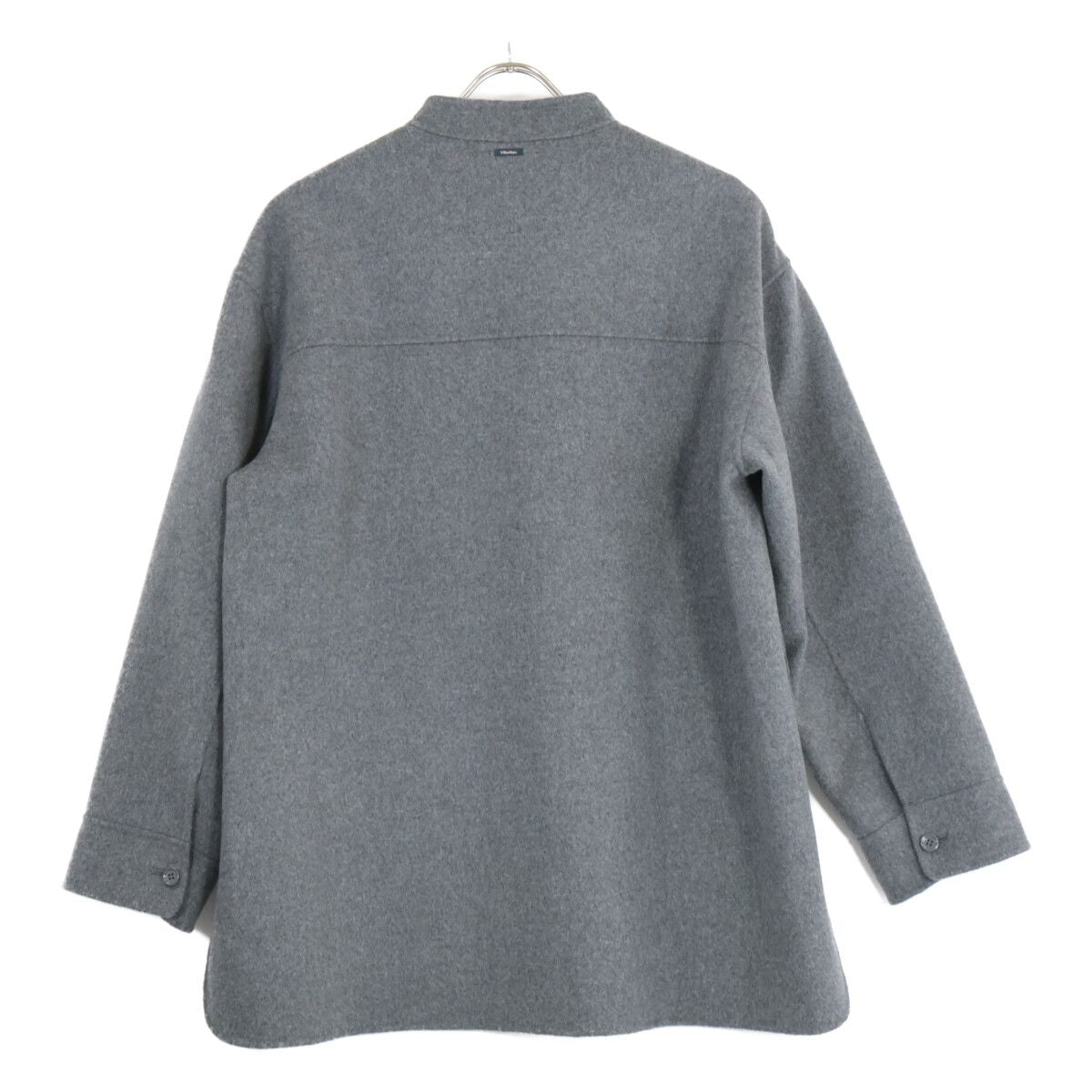 Max Mara Maxmara Gray Costanza Pure Wool Shirt Jacket 38 — view 2