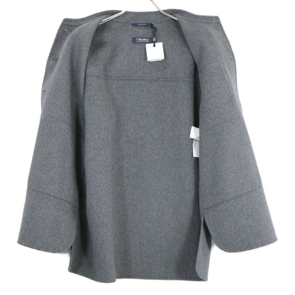 Max Mara Maxmara Gray Costanza Pure Wool Shirt Jacket 38 — view 3