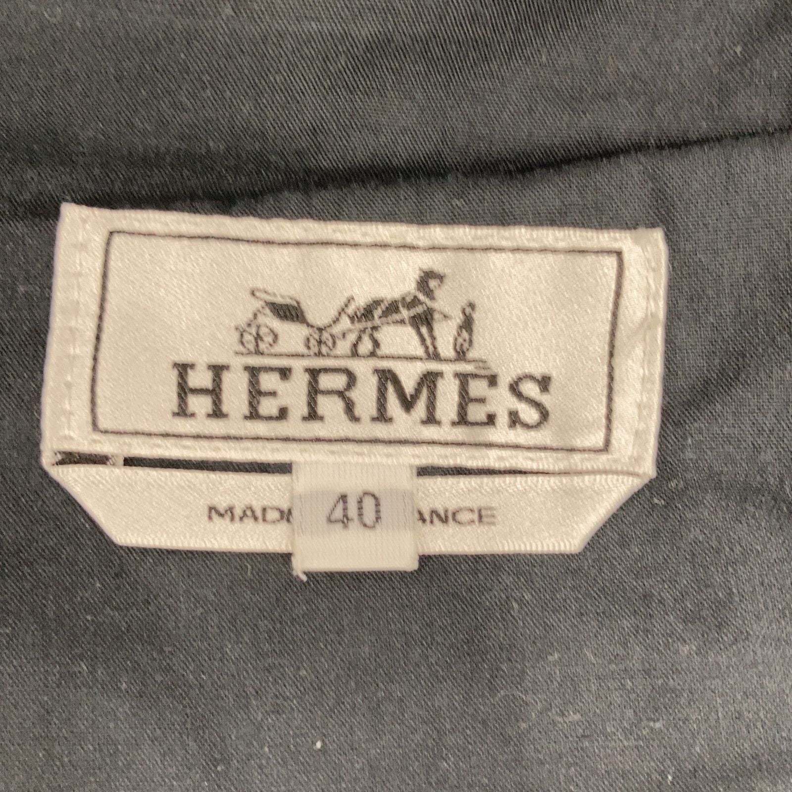 Hermes Series Button Selvedge Leather Patch Denim Indigo 40 Jeans — view 4