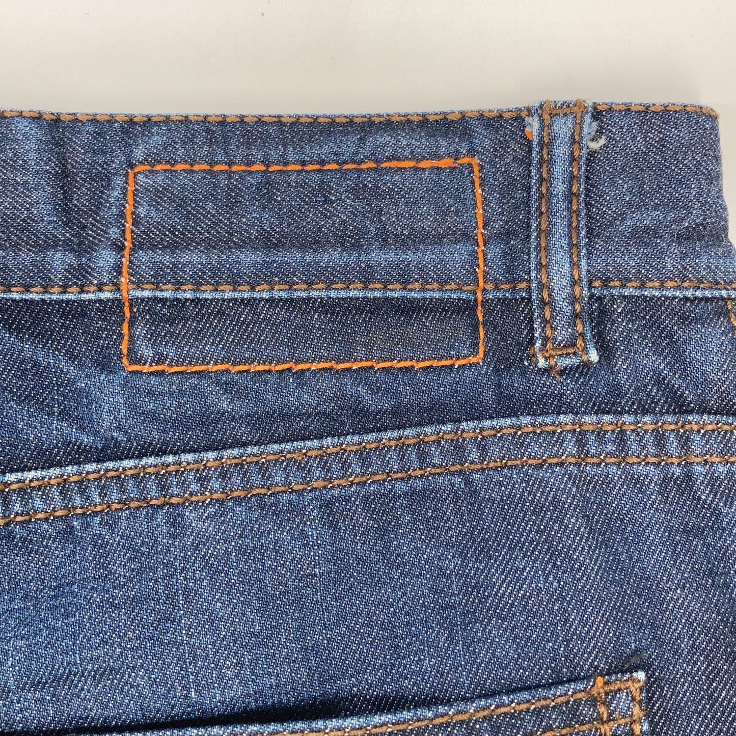 Hermes Series Button Selvedge Leather Patch Denim Indigo 40 Jeans — view 9