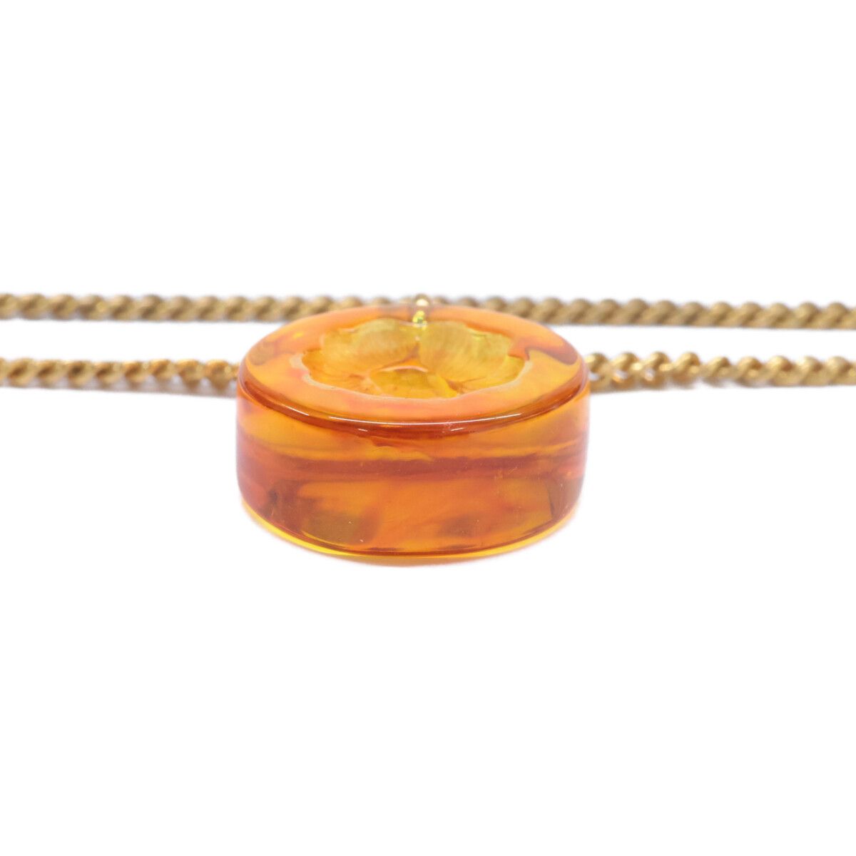 Chanel CC Logo Amber Necklace — view 7