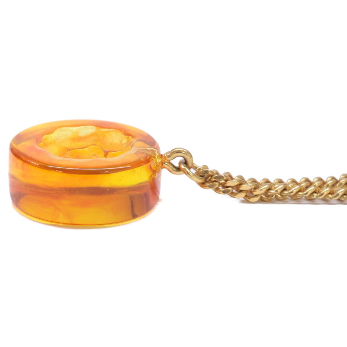 Chanel CC Logo Amber Necklace — view 5