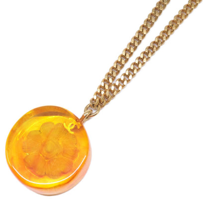 Chanel CC Logo Amber Necklace