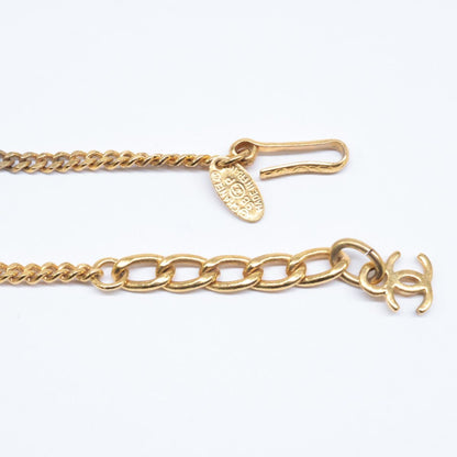 Chanel CC Logo Soccer Ball Motif Multi Stone Bracelet — view 2
