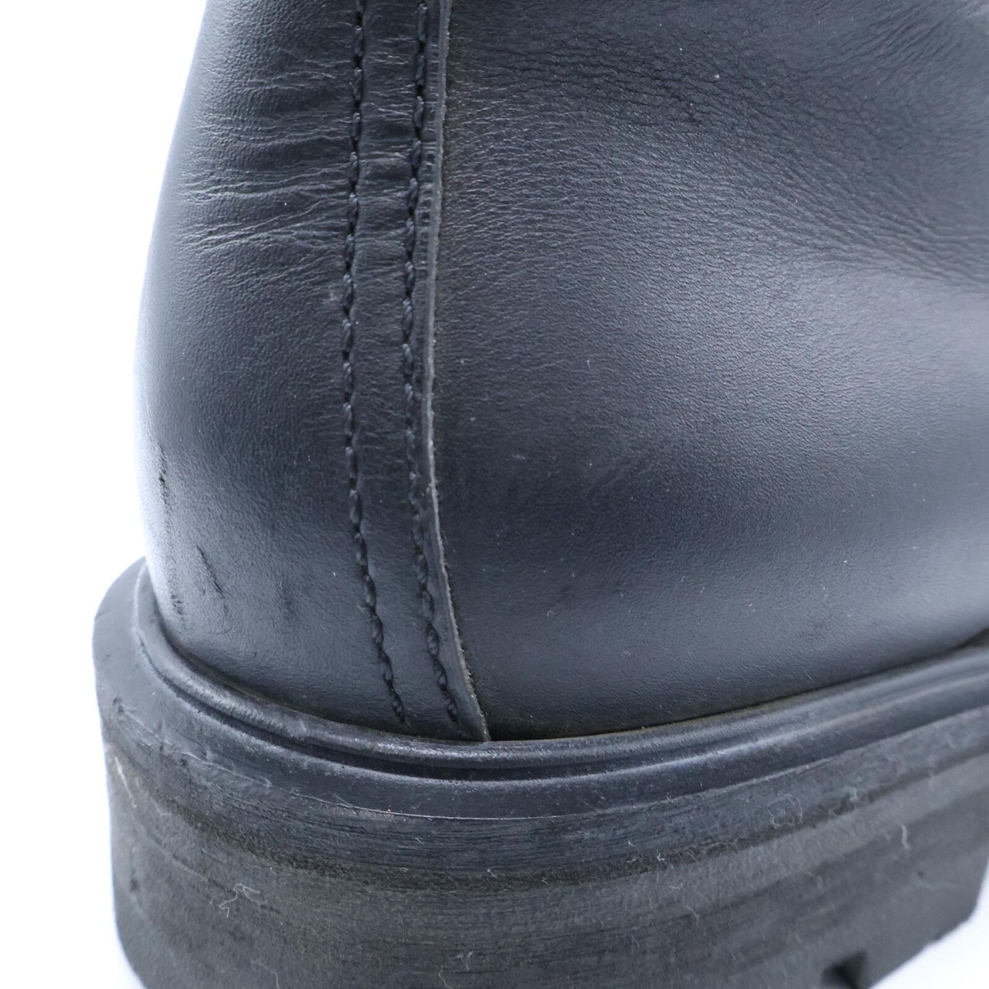Celine Triomphe Leather Side Zip Boots — view 9