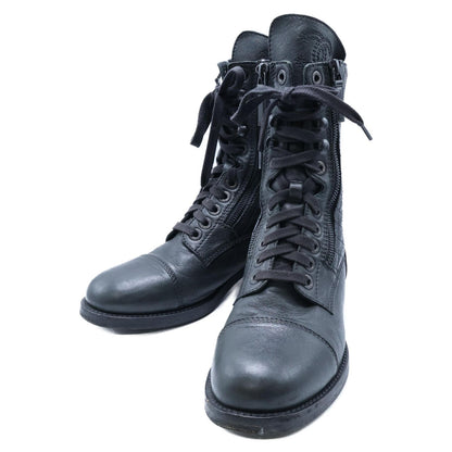 Chanel CC Logo Quilted Zip Boot