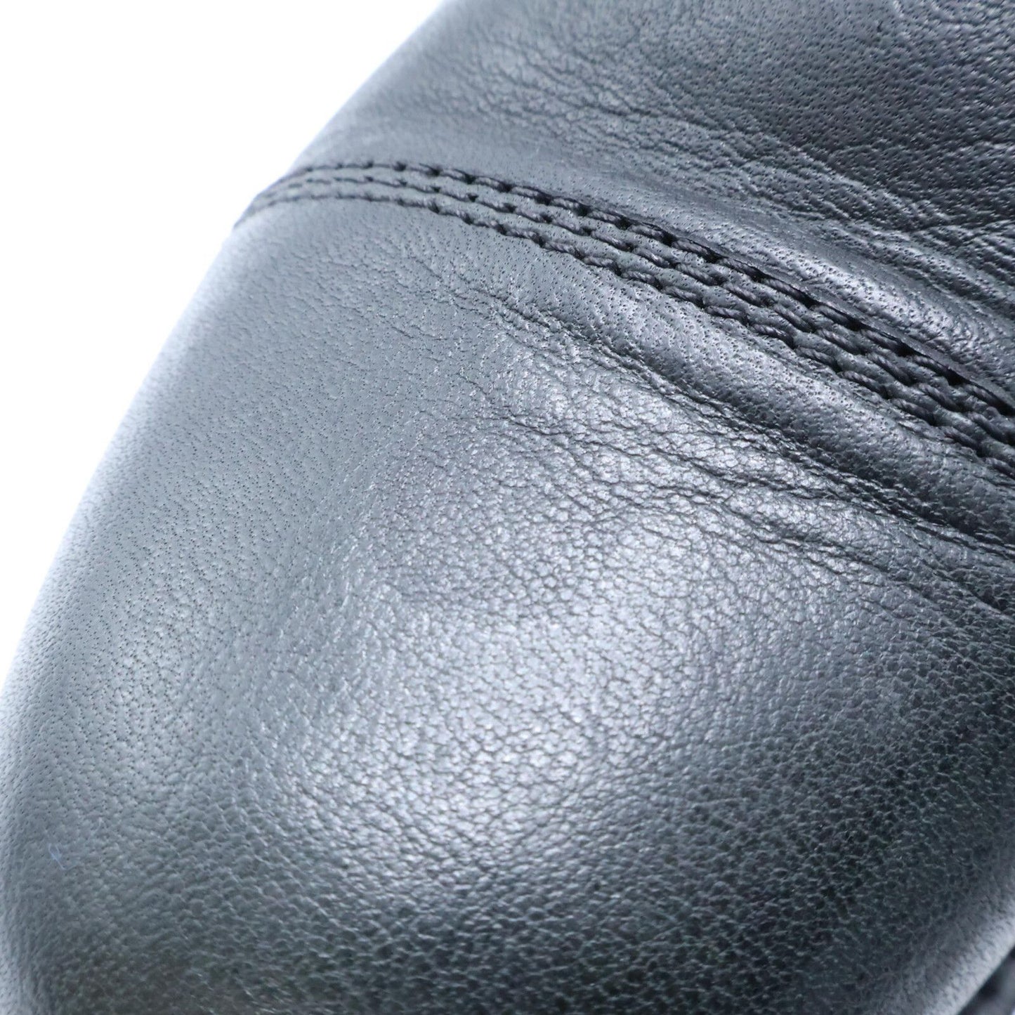 Chanel CC Logo Quilted Zip Boot — view 9