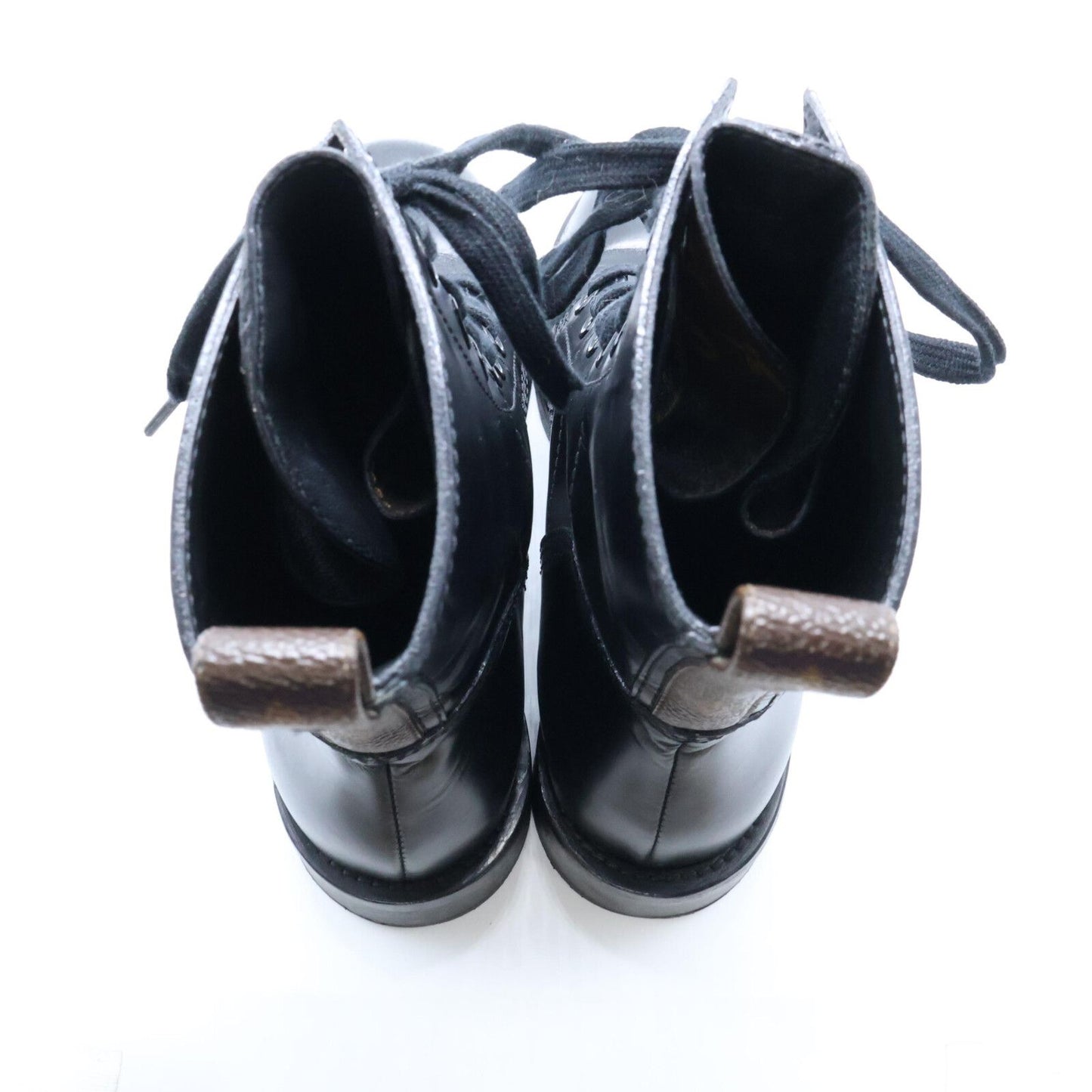 Louis Vuitton Metropolis Line Monogram Leather Ankle Lace Up Short Boots — view 5