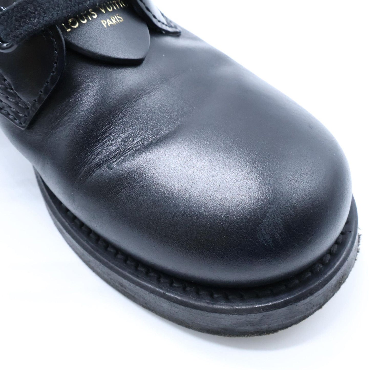 Louis Vuitton Metropolis Line Monogram Leather Ankle Lace Up Short Boots — view 7