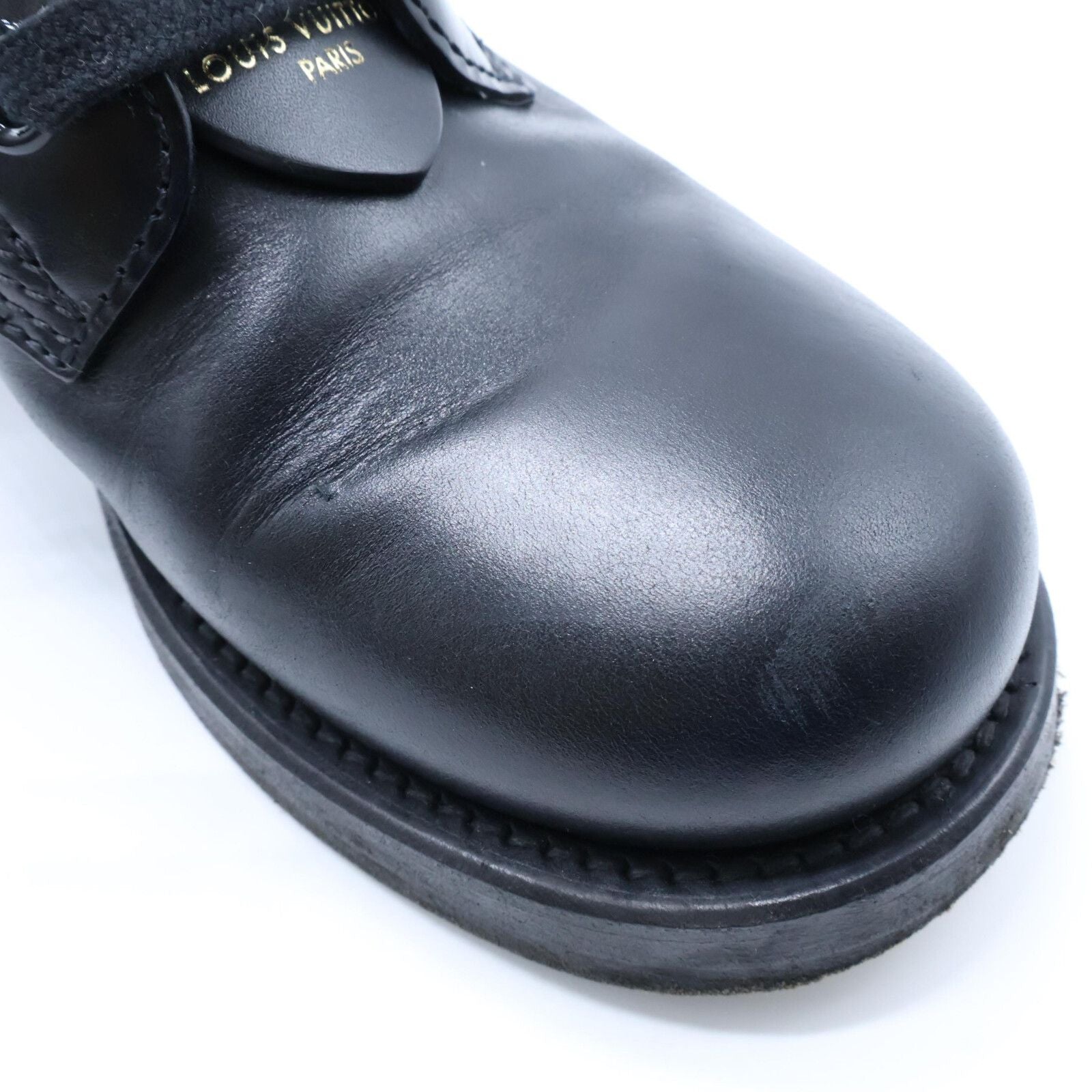 Louis Vuitton Metropolis Line Monogram Leather Ankle Lace Up Short Boots — view 7