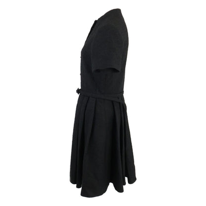 Dior Wool Cotton with Belt Bou Cles Short Dress 38 — view 2