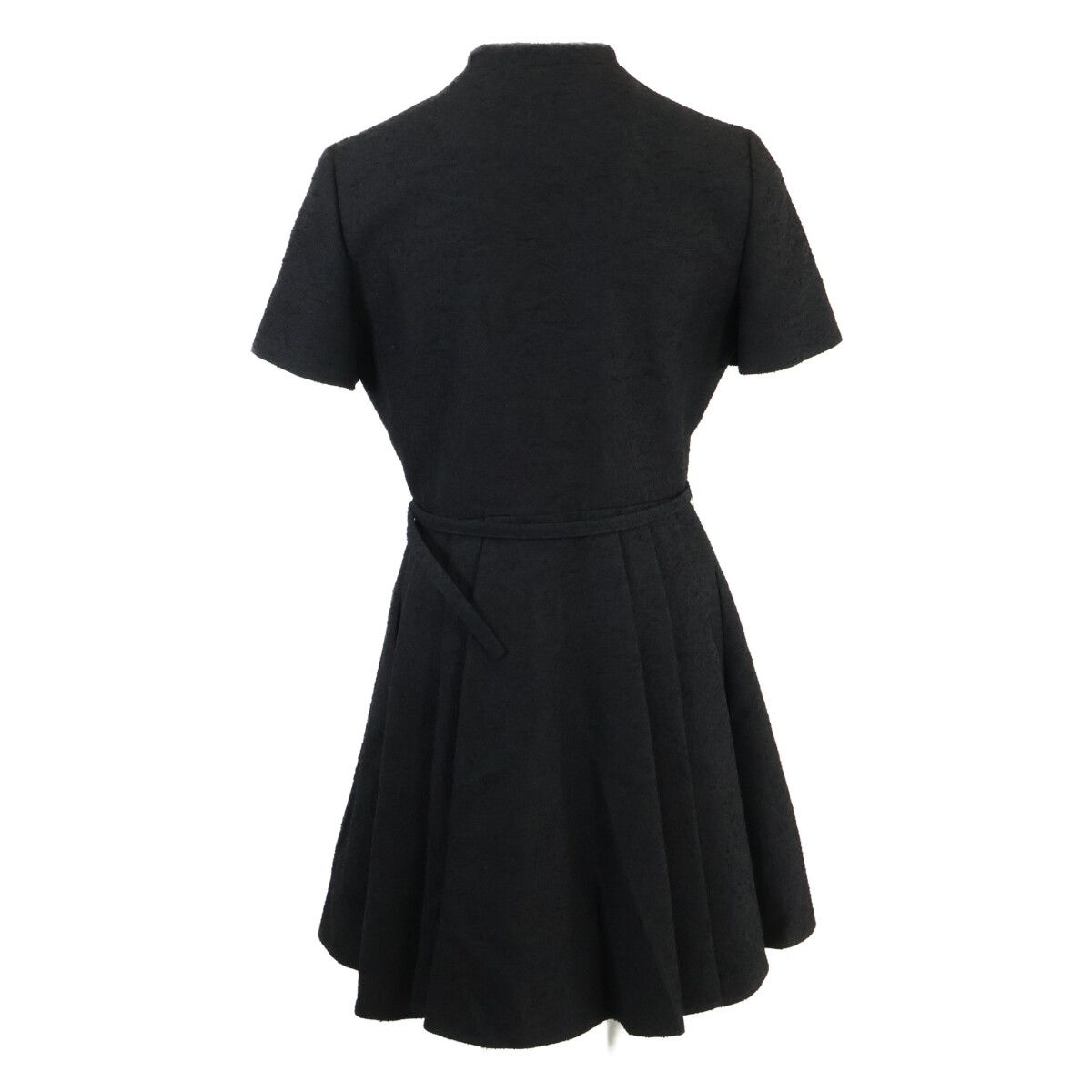 Dior Wool Cotton with Belt Bou Cles Short Dress 38 — view 3