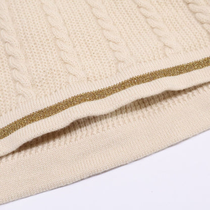 Gucci Glitter Line Cable Knit Vest — view 7