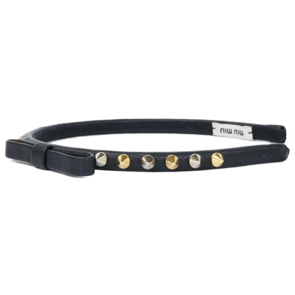 Miu Miu Studded Ribbon Headband — view 3