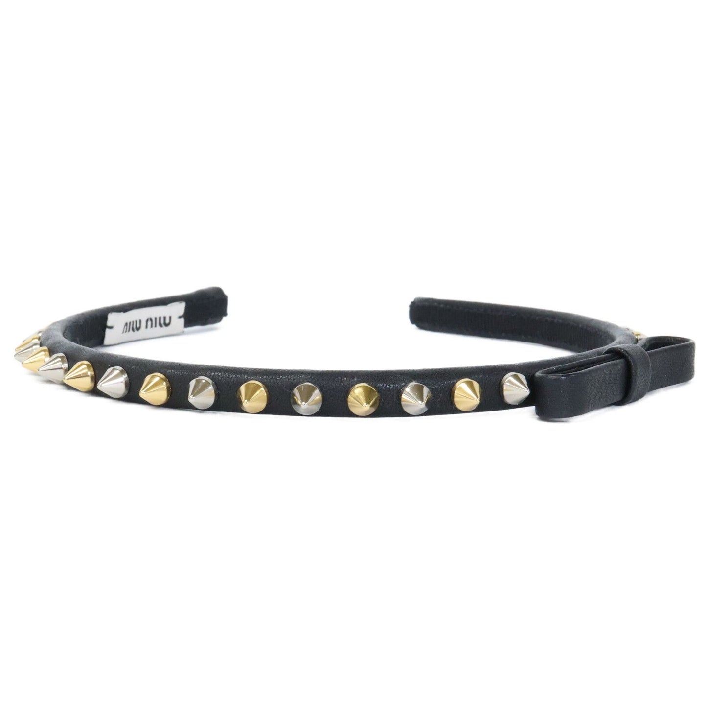 Miu Miu Studded Ribbon Headband — view 2