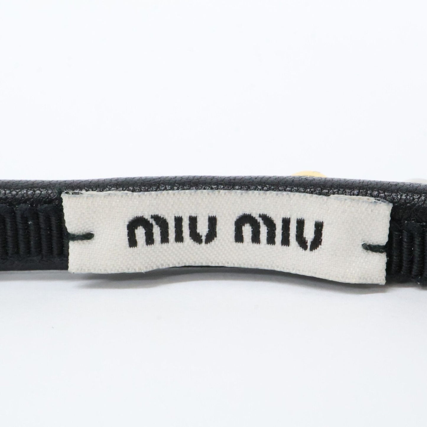 Miu Miu Studded Ribbon Headband — view 7