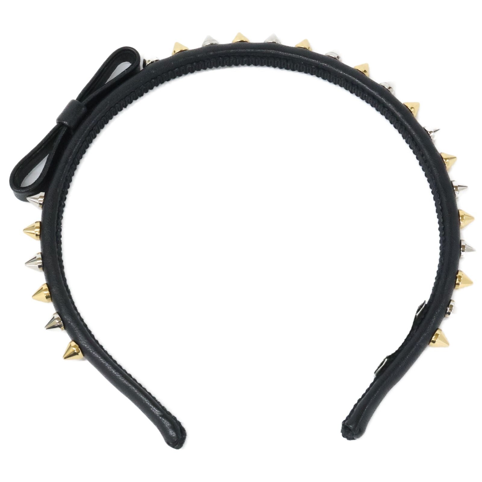 Miu Miu Studded Ribbon Headband — view 6