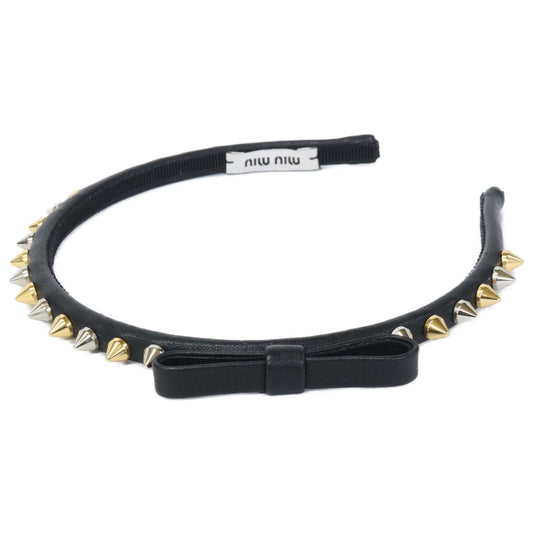 Miu Miu Studded Ribbon Headband