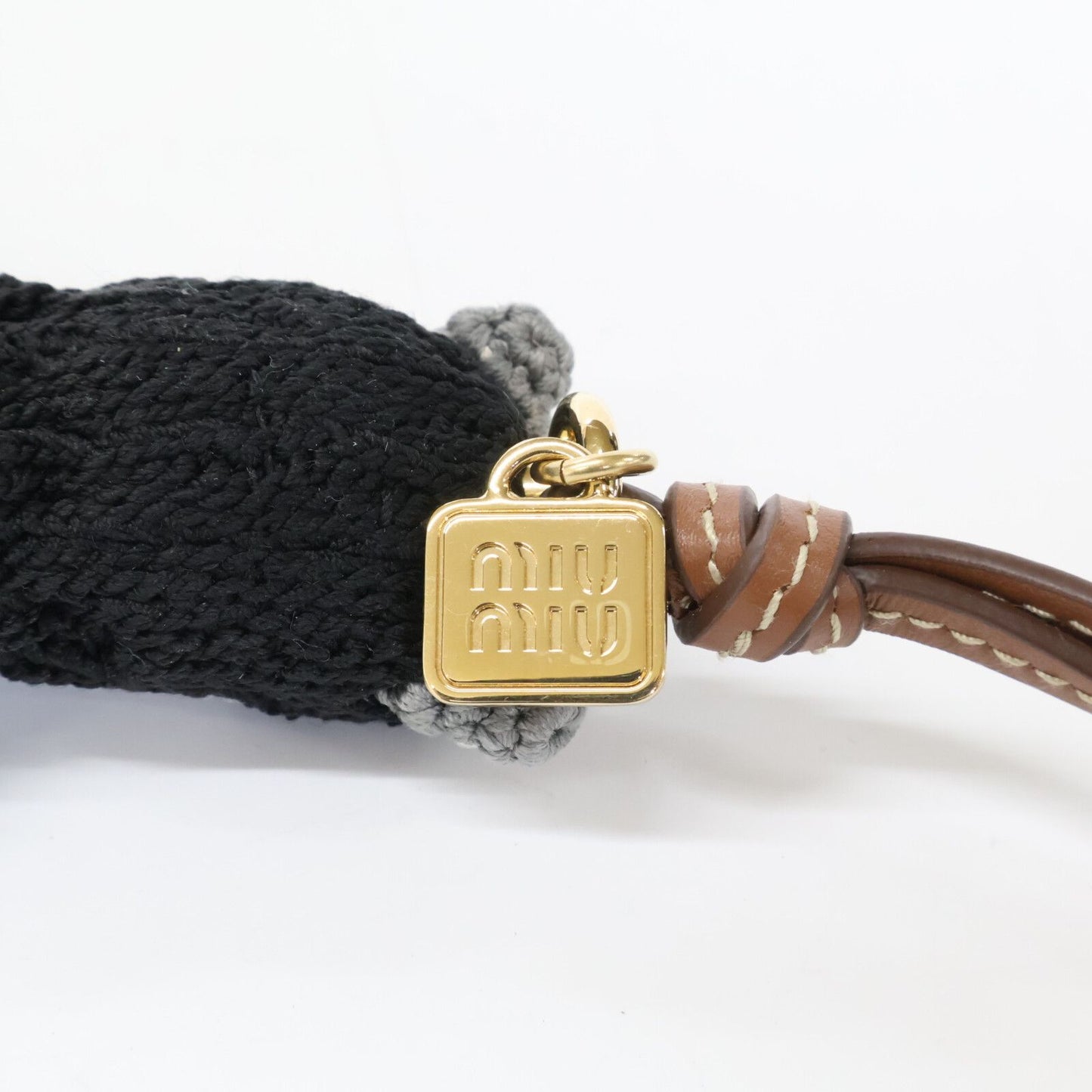 Miu Miu Technical Yarn Trick Bag Charm — view 8