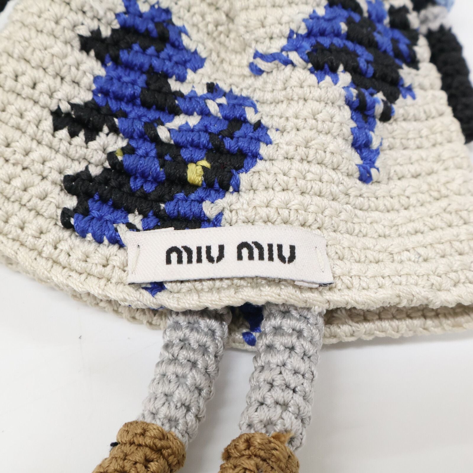 Miu Miu Technical Yarn Trick Bag Charm — view 7