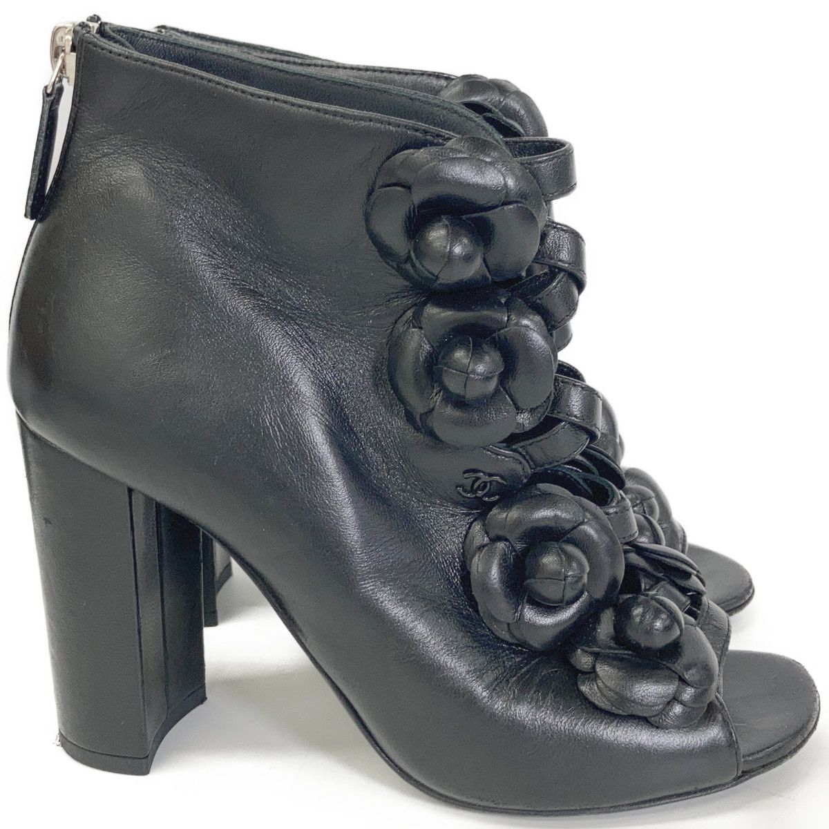 Chanel Leather Camellia Boot — view 4