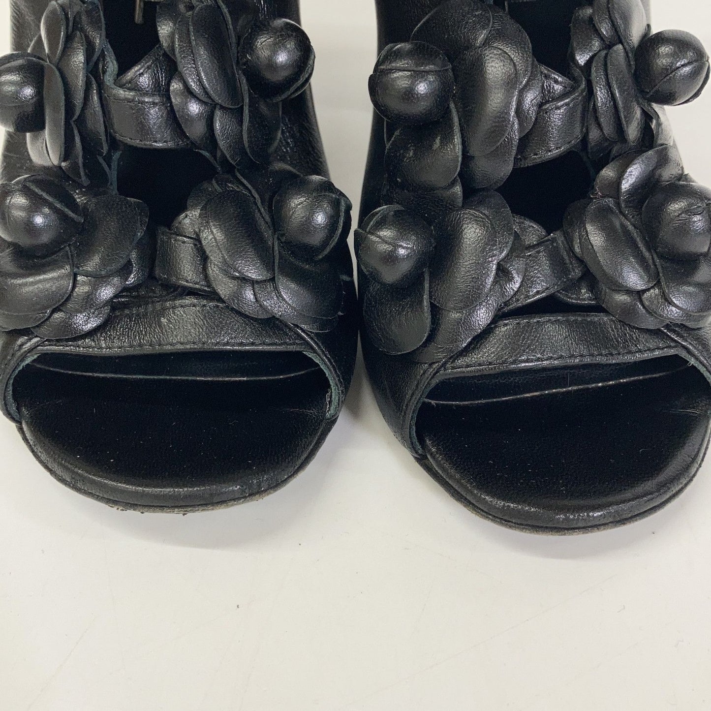 Chanel Leather Camellia Boot — view 7