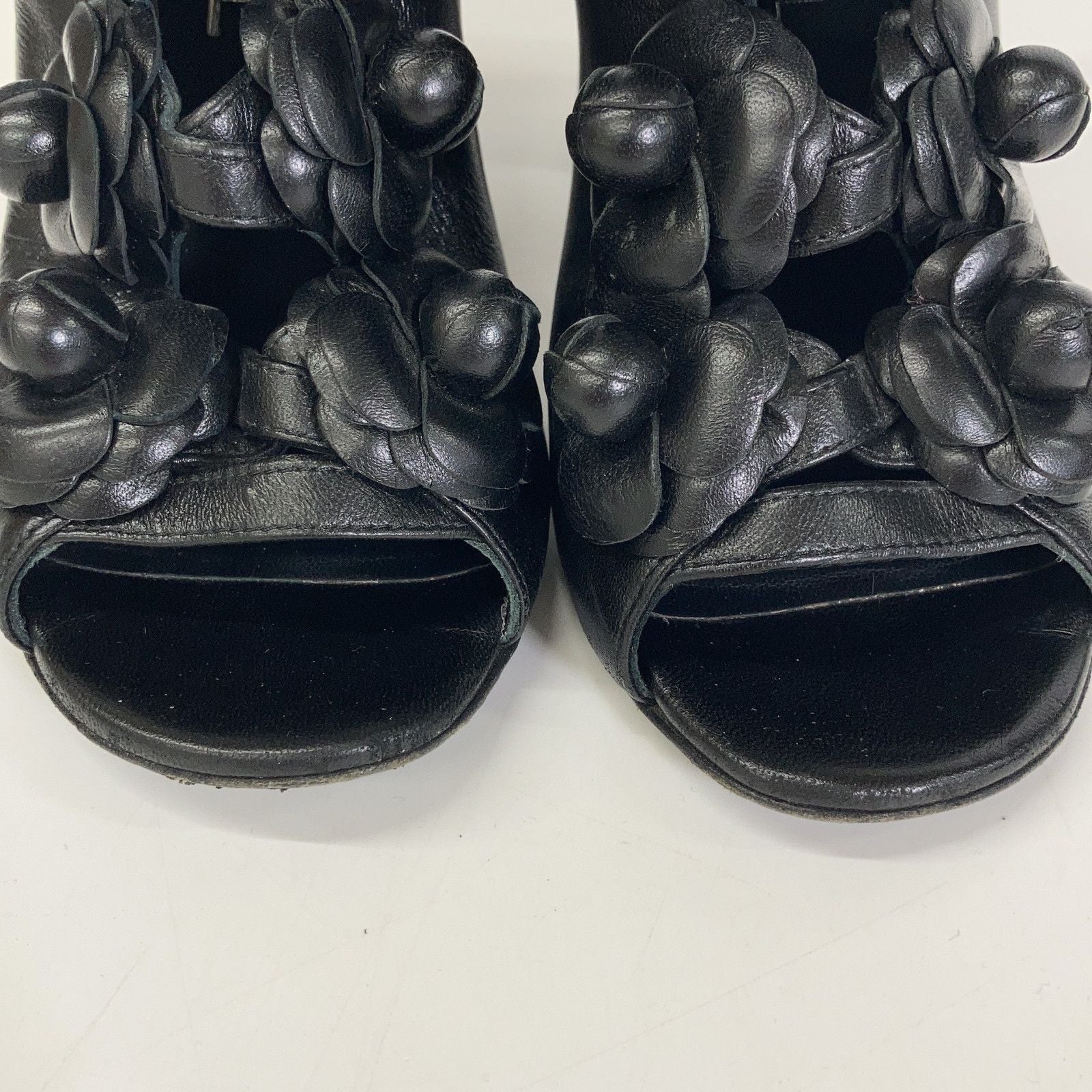 Chanel Leather Camellia Boot — view 7