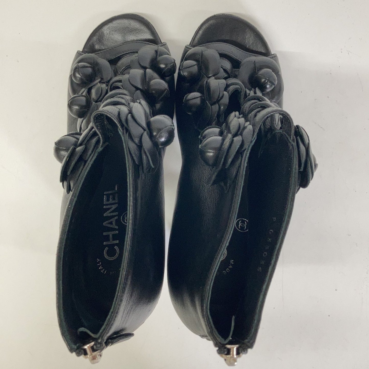 Chanel Leather Camellia Boot — view 5