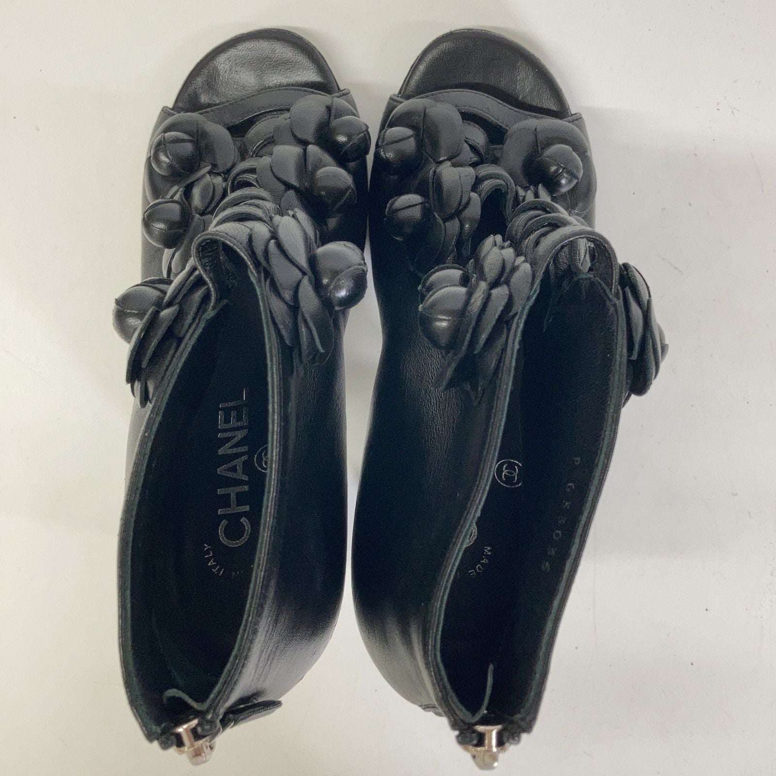 Chanel Leather Camellia Boot — view 5
