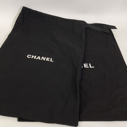 Chanel CC Logo Quilted Nylon Leather Boots — view 8