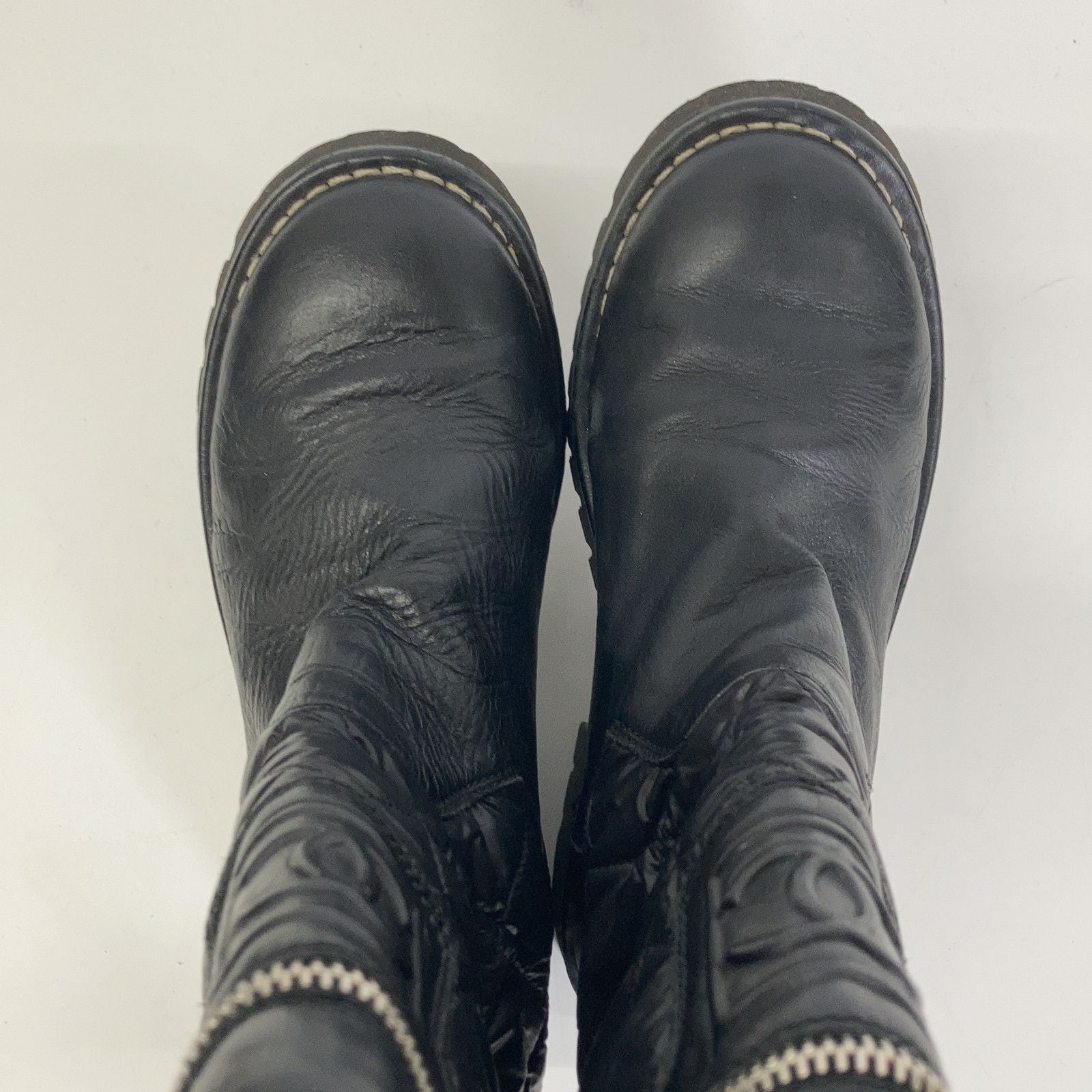 Chanel CC Logo Quilted Nylon Leather Boots — view 6