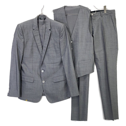 Dolce & Gabbana Gray Martini Wool 3 Piece Suit 48
