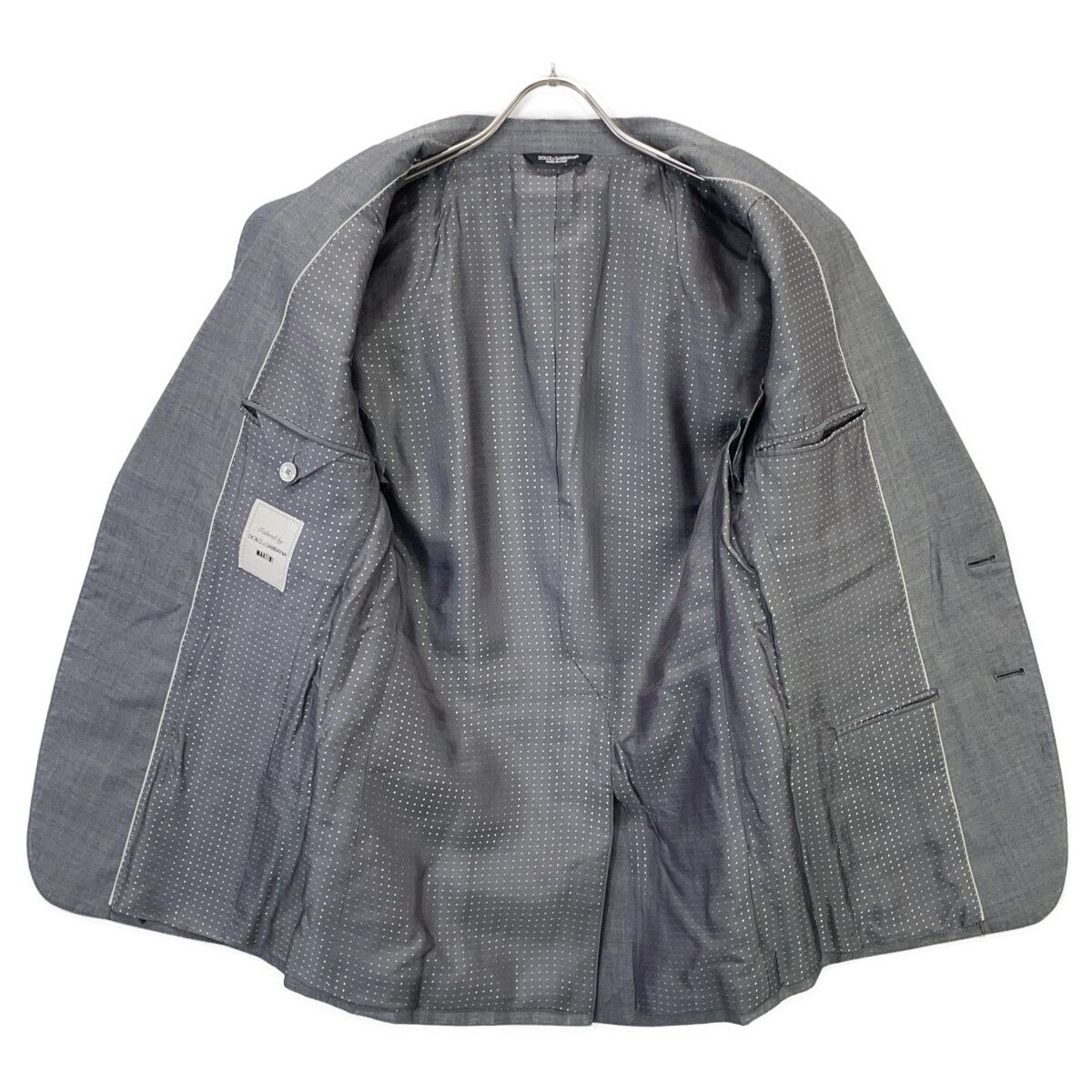 Dolce & Gabbana Gray Martini Wool 3 Piece Suit 48 — view 4